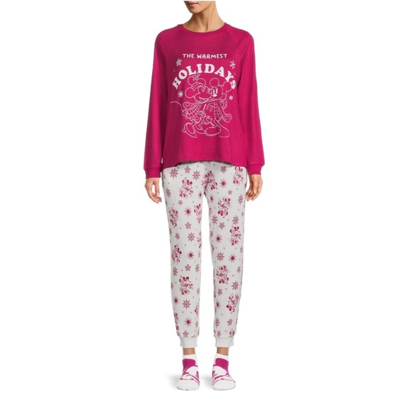 DISNEY’S WOMEN’S MICKEY MOUSE PAJAMA GIFT SET, 3-Piece - Picture 2 of 8